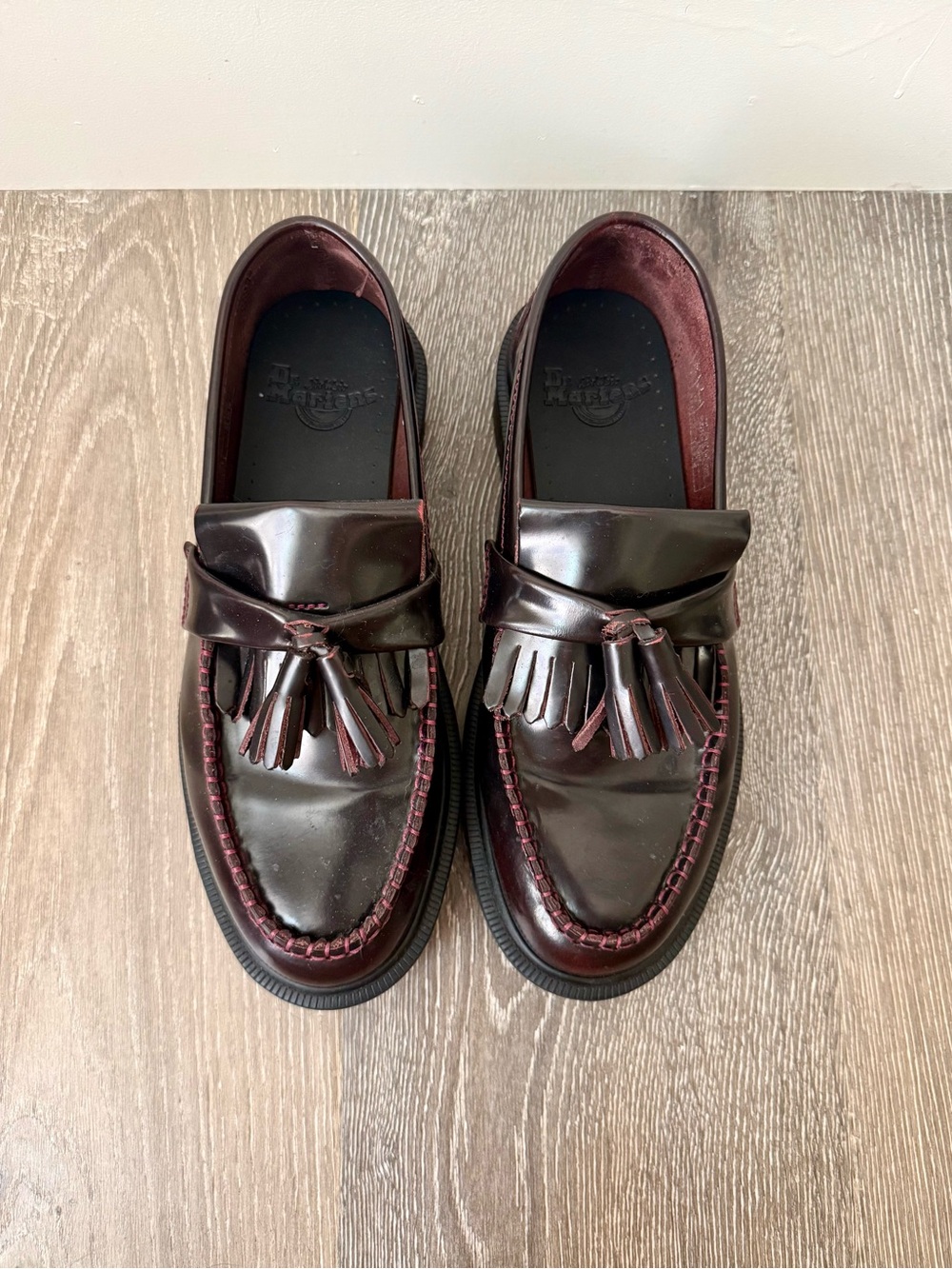 Dr. Martens, Tassel Loafers in Burgundy, Size 7 (Men’s) - Picture 3 of 6